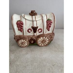 Earthenware AMC Western Covered Wagon Cookie Jar